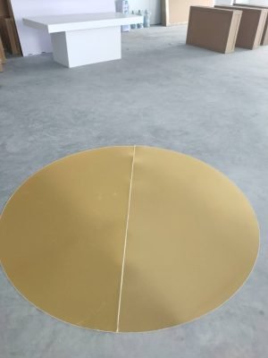6ft Round Gold Acrylic Sheet