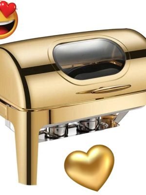 8 Litre Luxury Gold Buffet Stand